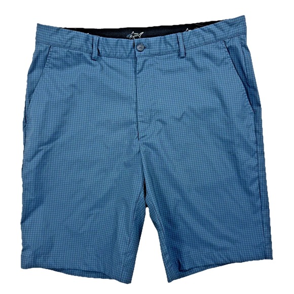 Greg Norman‎ Shorts Mens 34 Blue Performance Golf Preppy Outdoor Casual Dad - Picture 1 of 7
